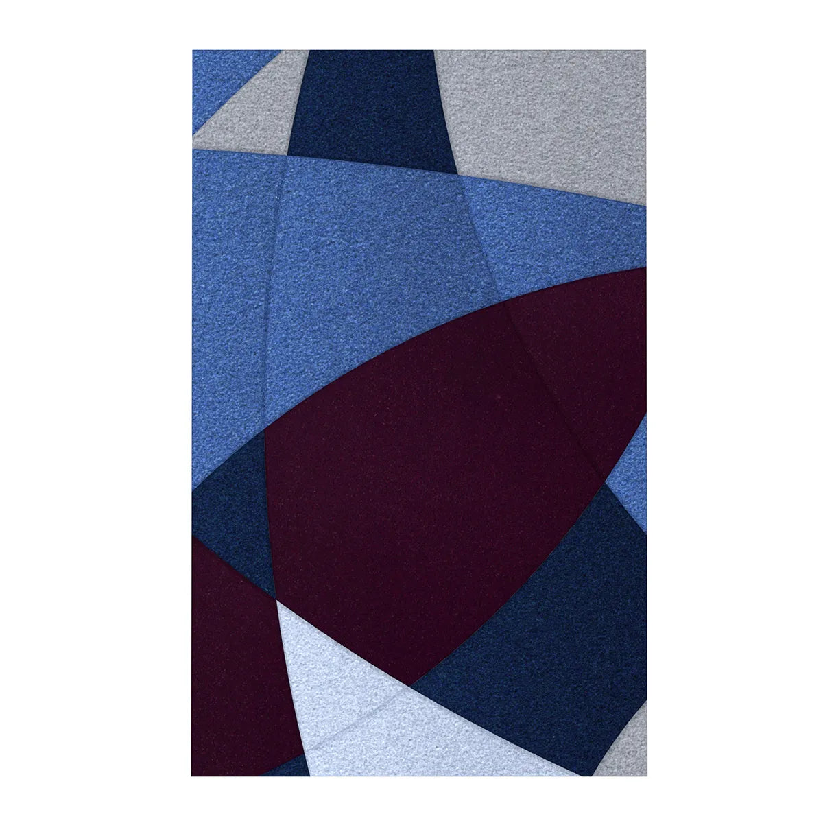 Acoustic Wall Art Panels FUSION 5 plum swatch on white background DecorMania UK