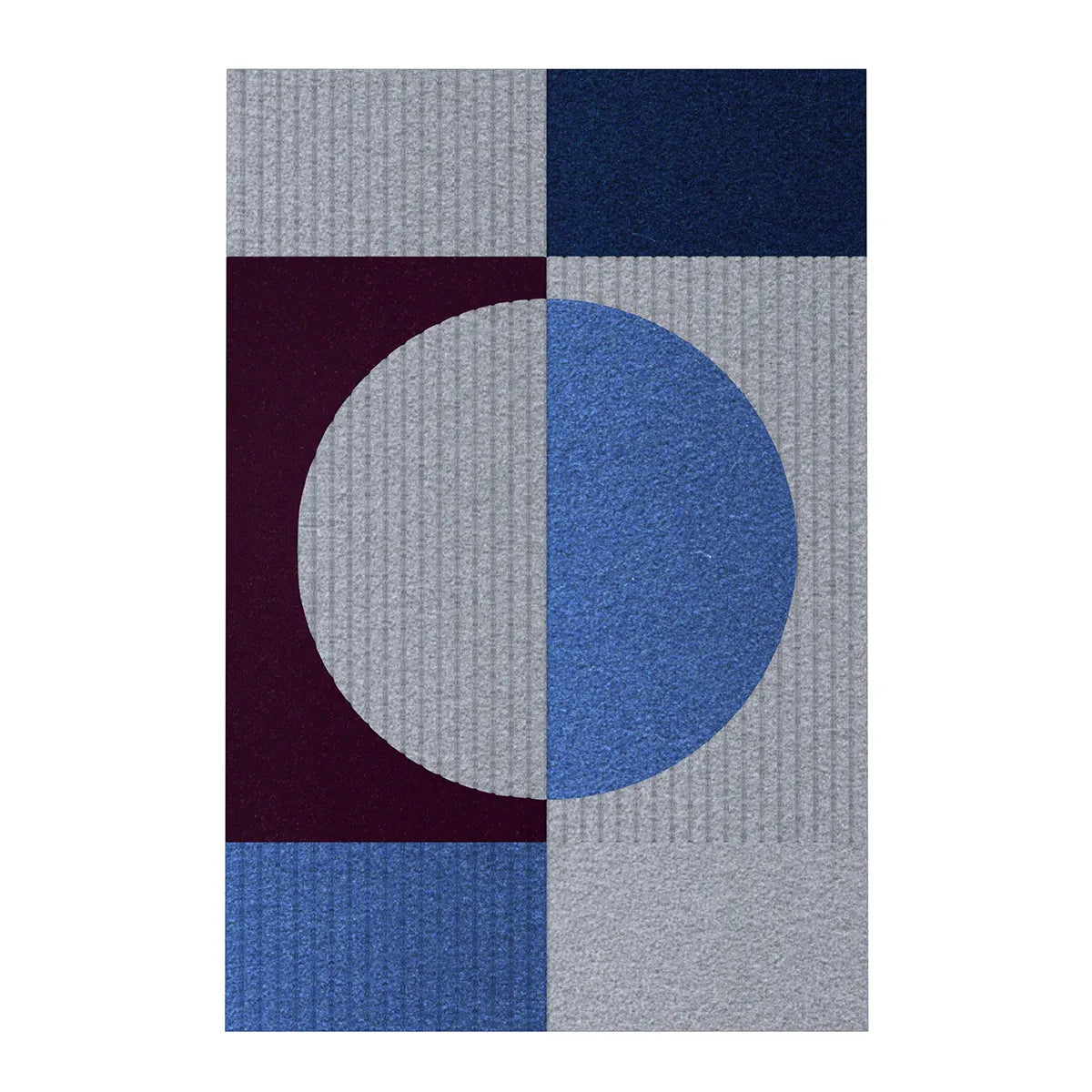 Acoustic Wall Art Panels RING 1 plum swatch on white background Decormania UK
