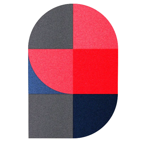 Acoustic Wall Art Panels FAN 1 lava on white background Decormania UK