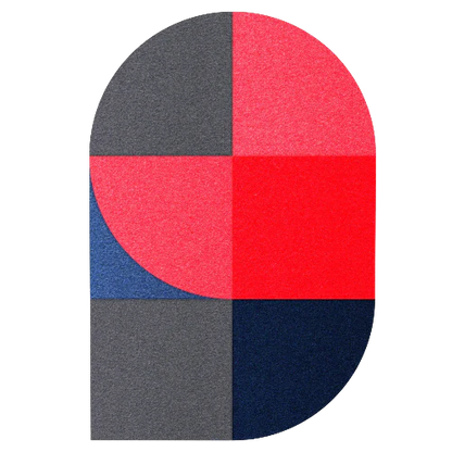Acoustic Wall Art Panels FAN 1 lava on white background Decormania UK
