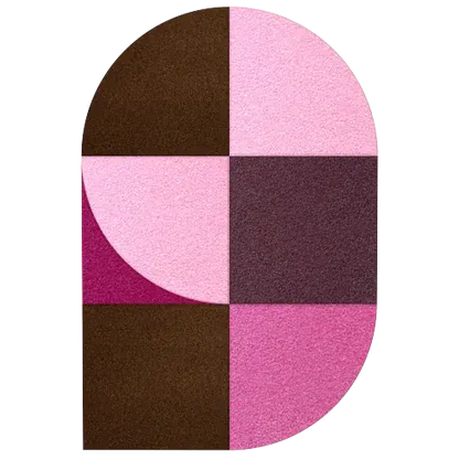 Acoustic Wall Art Panels FAN 1 macaroon swatch on white background Decormania UK