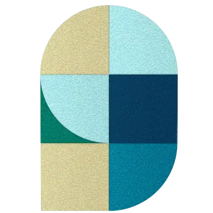 Acoustic Wall Art Panels FAN 1 ocean swatch on white background Decormania UK