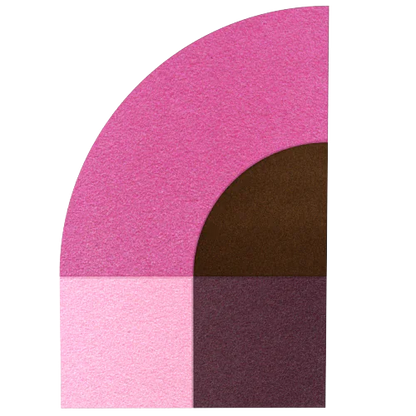 Acoustic Wall Art Panels FAN 2 macaroon swatch on white background Decormania UK