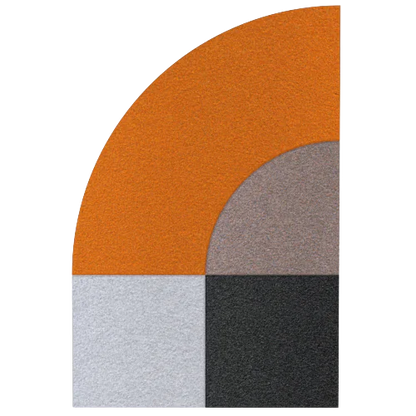 Acoustic Wall Art Panels FAN 2 ore swatch on white background Decormania UK