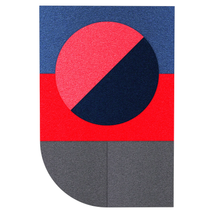 Acoustic Wall Art Panels FAN 3 lava swatch on white background Decormania UK
