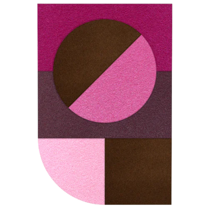 Acoustic Wall Art Panels FAN 3 macaroon swatch on white background Decormania UK