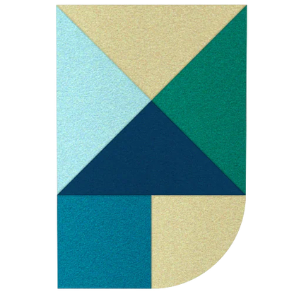 Acoustic Wall Art Panels FAN 4 on white background Decormania UK