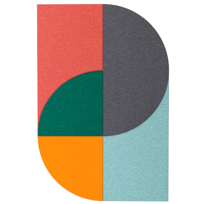 Acoustic Wall Art Panels FAN 5 energy swatch on white background Decormania UK