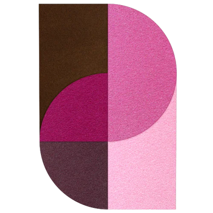 Acoustic Wall Art Panels FAN 5 macaroon swatch on white background Decormania UK