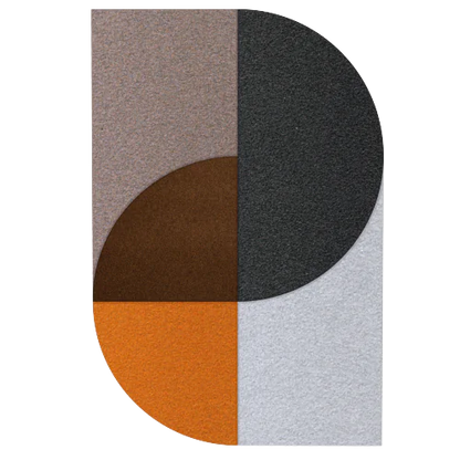 Acoustic Wall Art Panels FAN 5 ore swatch on white background Decormania UK
