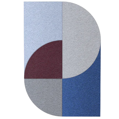 Acoustic Wall Art Panels FAN 5 venezia swatch on white background Decormania UK