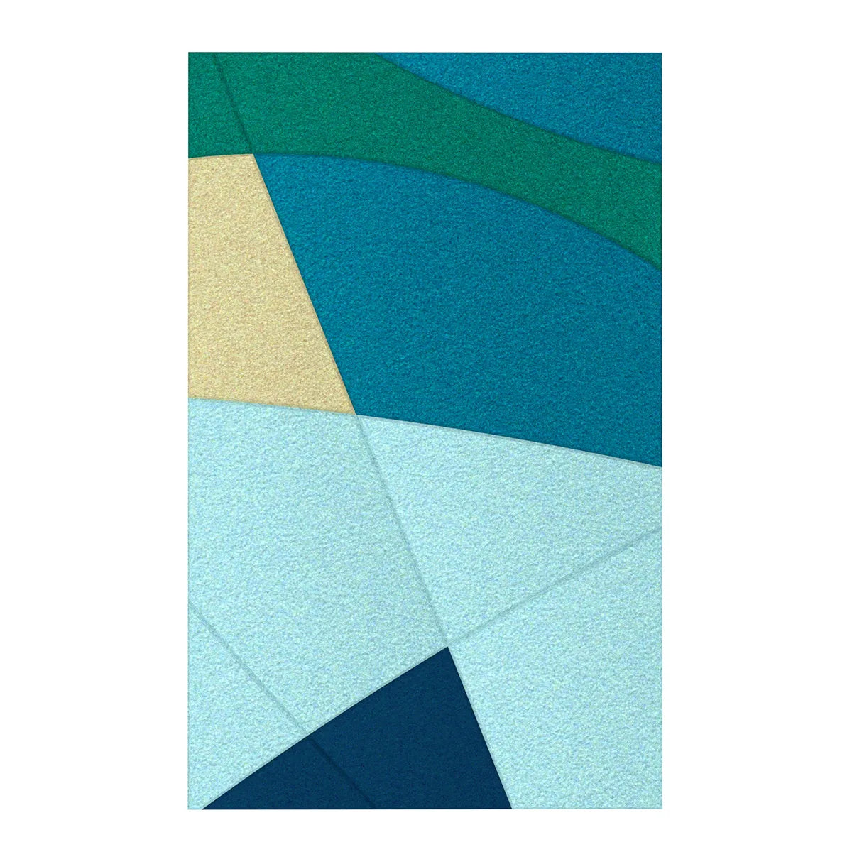Acoustic Wall Art Panels FUSION 1 ocean swatch on white background Decormania UK