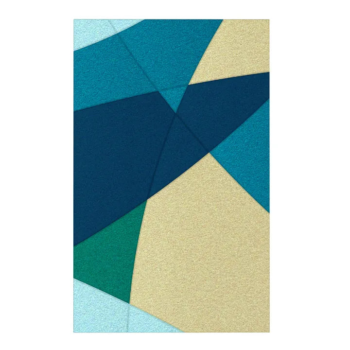 Acoustic Wall Art Panels FUSION 3 ocean swatch on white backgruond DecorMania UK
