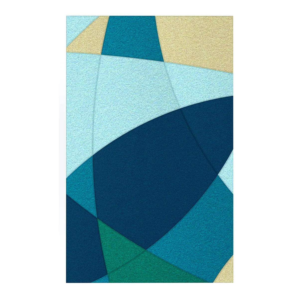 Acoustic Wall Art Panels FUSION 5 ocean swatch on white backgorund DecorMania UK