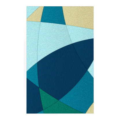 Acoustic Wall Art Panels FUSION 5 ocean swatch on white backgorund DecorMania UK