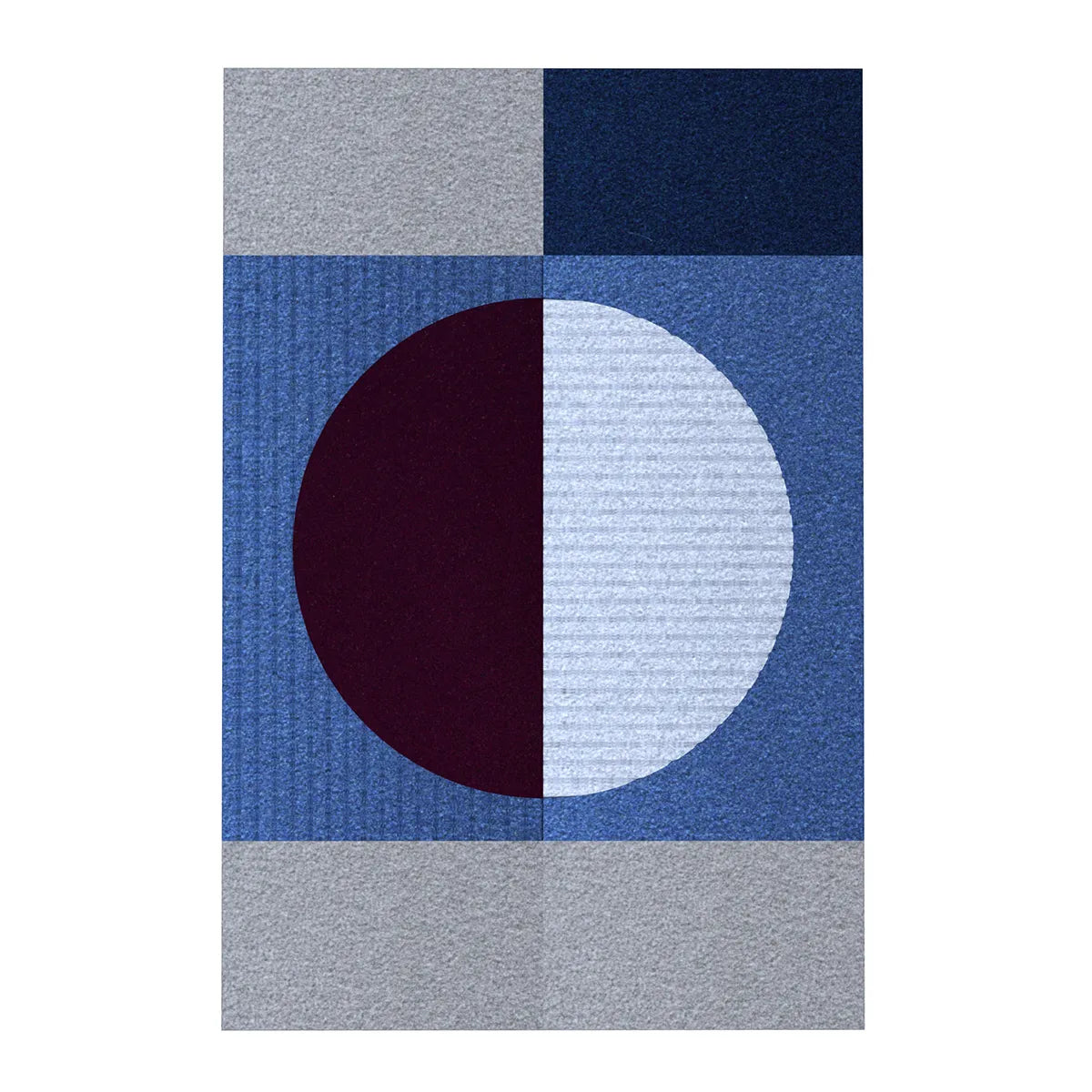 Acoustic Wall Art Panels RING 3 plum swatch on white background Decormania UK 