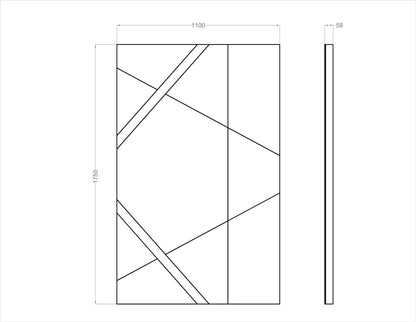 Acoustic Wall Art Panels SAIL 1 dimensions Decormania UK