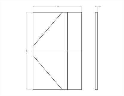 Acoustic Wall Art Panels SAIL 2 dimensions Decormania UK
