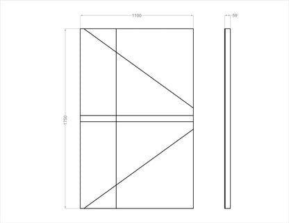 Acoustic Wall Art Panels SAIL 5 dimensions Decormania UK