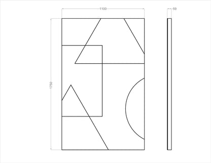 Acoustic Wall Art Panels SHAPES 3 dimensions Decormania UK