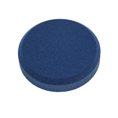 Fluffo Blue Macaw acoustic panel colour sample showing its suede-like textured finish